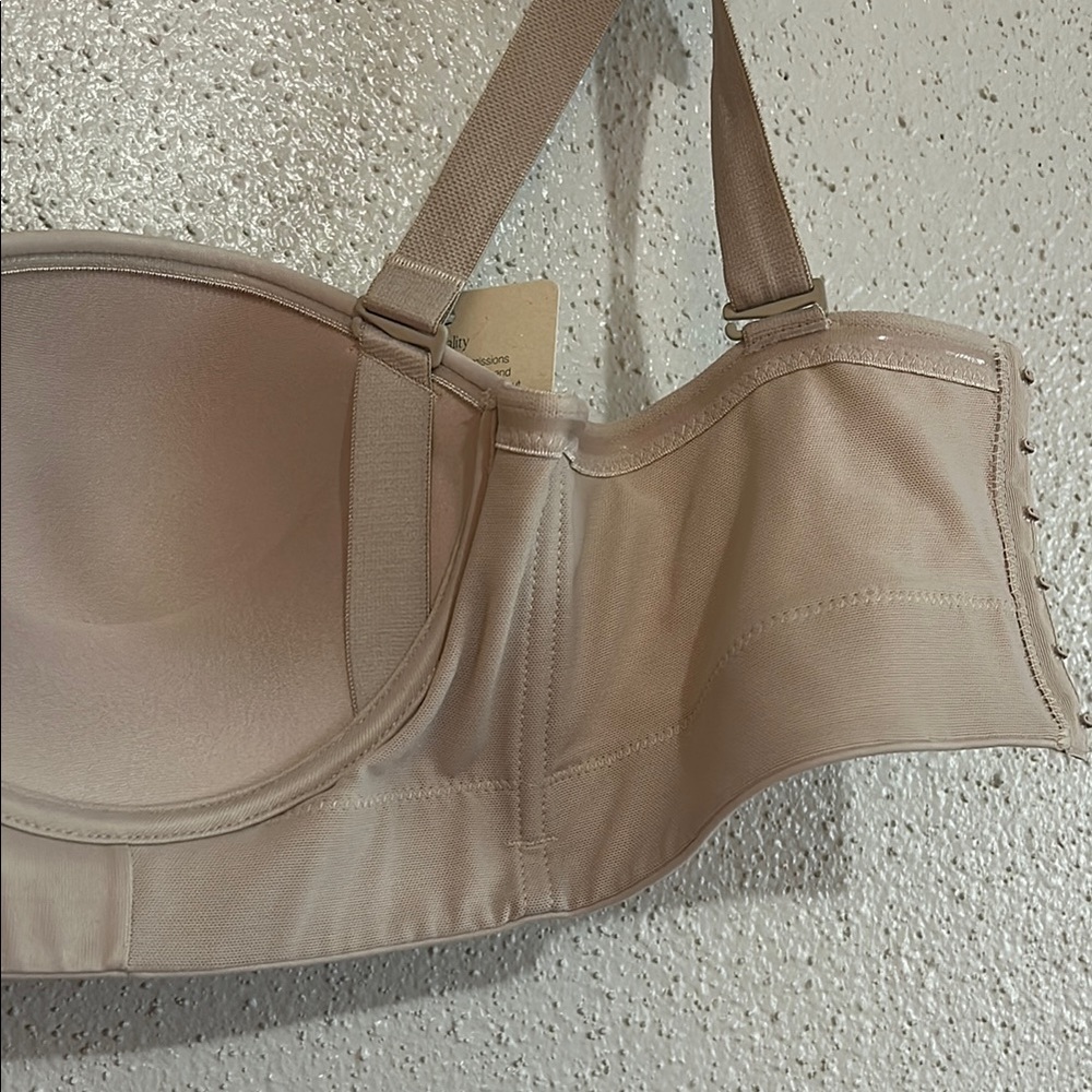 Cream Strapless T-Shirt Bra with Molded Cups - Picture 11 of 11